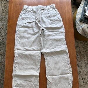 Abercrombie and Fitch Linen Wide Leg Trousers